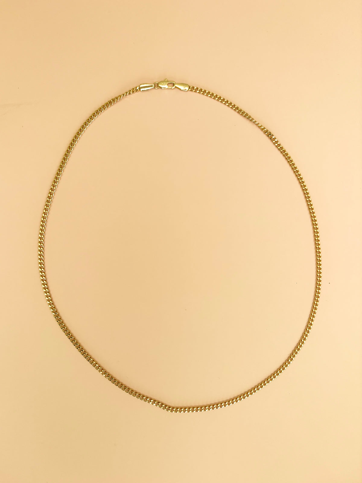 Gold chain necklace detail from the Hasten House layering chains set