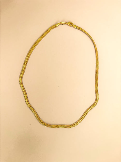 Gold layering chain necklaces by Hasten House, made to layer with statement necklaces